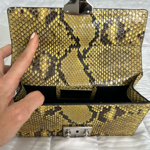 STALVEY snakeskin python top handle handbag - Picture 7 of 8